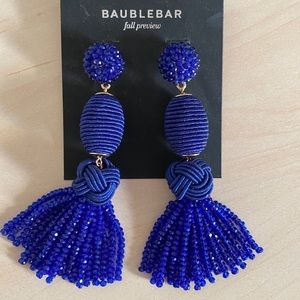 Baublebar tassel bead earrings NWT